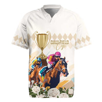 Australia Cup Caulfield Horse Racing Rugby Jersey Champion Trophy Mix White Roses - Wonder Print Shop