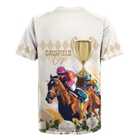 Australia Cup Caulfield Horse Racing Rugby Jersey Champion Trophy Mix White Roses - Wonder Print Shop