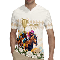 Australia Cup Caulfield Horse Racing Rugby Jersey Champion Trophy Mix White Roses - Wonder Print Shop