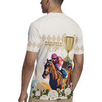 Australia Cup Caulfield Horse Racing Rugby Jersey Champion Trophy Mix White Roses - Wonder Print Shop