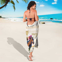 Australia Cup Caulfield Horse Racing Sarong Champion Trophy Mix White Roses - Wonder Print Shop