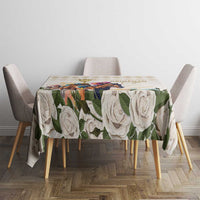 Australia Cup Caulfield Horse Racing Tablecloth Champion Trophy Mix White Roses - Wonder Print Shop