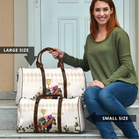 Australia Cup Caulfield Horse Racing Travel Bag Champion Trophy Mix White Roses - Wonder Print Shop