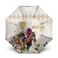 Australia Cup Caulfield Horse Racing Umbrella Champion Trophy Mix White Roses - Wonder Print Shop