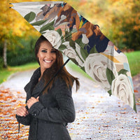 Australia Cup Caulfield Horse Racing Umbrella Champion Trophy Mix White Roses - Wonder Print Shop