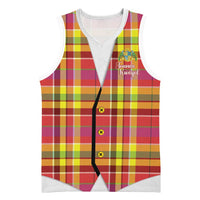 Personalized Dominica Creole Day Basketball Jersey Jounen Kweyol Red Madras Proud - Wonder Print Shop