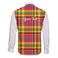 Personalized Dominica Creole Day Family Matching Puletasi and Hawaiian Shirt Jounen Kweyol Red Madras Proud - Wonder Print Shop