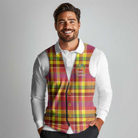 Personalized Dominica Creole Day Long Sleeve Polo Shirt Jounen Kweyol Red Madras Proud - Wonder Print Shop