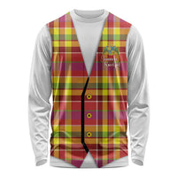 Personalized Dominica Creole Day Long Sleeve Shirt Jounen Kweyol Red Madras Proud - Wonder Print Shop