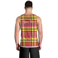 Personalized Dominica Creole Day Men Tank Top Jounen Kweyol Red Madras Proud - Wonder Print Shop