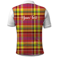 Personalized Dominica Creole Day Polo Shirt Jounen Kweyol Red Madras Proud - Wonder Print Shop