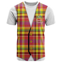 Personalized Dominica Creole Day T Shirt Jounen Kweyol Red Madras Proud - Wonder Print Shop