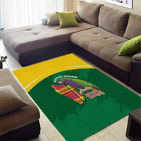 Komwel Donmnik Jounen Kweyol Area Rug Dominica Creole Day Imperial Amazon - Wonder Print Shop