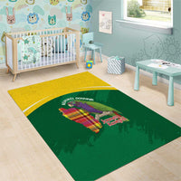 Komwel Donmnik Jounen Kweyol Area Rug Dominica Creole Day Imperial Amazon - Wonder Print Shop