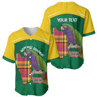 Personalized Komwel Donmnik Jounen Kweyol Baseball Jersey Dominica Creole Day Imperial Amazon - Wonder Print Shop