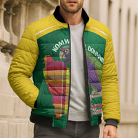 Personalized Komwel Donmnik Jounen Kweyol Bomber Puffer Jacket Dominica Creole Day Imperial Amazon - Wonder Print Shop