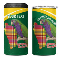 Personalized Komwel Donmnik Jounen Kweyol 4 in 1 Can Cooler Tumbler Dominica Creole Day Imperial Amazon - Wonder Print Shop