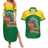 Personalized Komwel Donmnik Jounen Kweyol Couples Matching Summer Maxi Dress and Hawaiian Shirt Dominica Creole Day Imperial Amazon - Wonder Print Shop