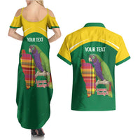 Personalized Komwel Donmnik Jounen Kweyol Couples Matching Summer Maxi Dress and Hawaiian Shirt Dominica Creole Day Imperial Amazon - Wonder Print Shop