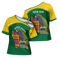 Personalized Komwel Donmnik Jounen Kweyol Cross Shoulder Shirt Dominica Creole Day Imperial Amazon - Wonder Print Shop