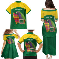 Personalized Komwel Donmnik Jounen Kweyol Family Matching Puletasi and Hawaiian Shirt Dominica Creole Day Imperial Amazon - Wonder Print Shop