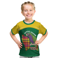 Personalized Komwel Donmnik Jounen Kweyol Kid T Shirt Dominica Creole Day Imperial Amazon - Wonder Print Shop