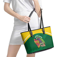 Komwel Donmnik Jounen Kweyol Leather Tote Bag Dominica Creole Day Imperial Amazon - Wonder Print Shop