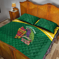 Komwel Donmnik Jounen Kweyol Quilt Bed Set Dominica Creole Day Imperial Amazon - Wonder Print Shop