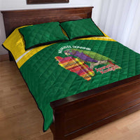 Komwel Donmnik Jounen Kweyol Quilt Bed Set Dominica Creole Day Imperial Amazon - Wonder Print Shop