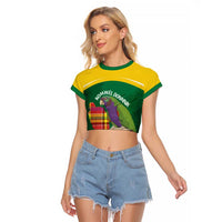 Personalized Komwel Donmnik Jounen Kweyol Raglan Cropped T Shirt Dominica Creole Day Imperial Amazon - Wonder Print Shop