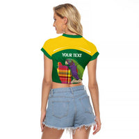 Personalized Komwel Donmnik Jounen Kweyol Raglan Cropped T Shirt Dominica Creole Day Imperial Amazon - Wonder Print Shop