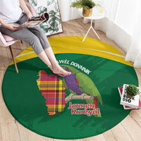 Komwel Donmnik Jounen Kweyol Round Carpet Dominica Creole Day Imperial Amazon - Wonder Print Shop