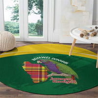 Komwel Donmnik Jounen Kweyol Round Carpet Dominica Creole Day Imperial Amazon - Wonder Print Shop
