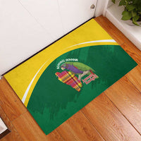 Komwel Donmnik Jounen Kweyol Rubber Doormat Dominica Creole Day Imperial Amazon - Wonder Print Shop