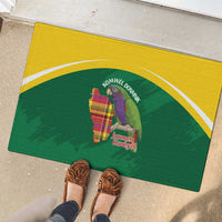 Komwel Donmnik Jounen Kweyol Rubber Doormat Dominica Creole Day Imperial Amazon - Wonder Print Shop