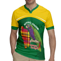 Personalized Komwel Donmnik Jounen Kweyol Rugby Jersey Dominica Creole Day Imperial Amazon - Wonder Print Shop