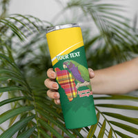 Personalized Komwel Donmnik Jounen Kweyol Skinny Tumbler Dominica Creole Day Imperial Amazon - Wonder Print Shop