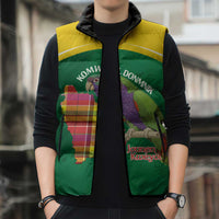 Personalized Komwel Donmnik Jounen Kweyol Sleeveless Puffer Jacket Dominica Creole Day Imperial Amazon - Wonder Print Shop