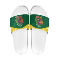 Komwel Donmnik Jounen Kweyol Slide Sandals Dominica Creole Day Imperial Amazon - Wonder Print Shop