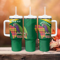 Personalized Komwel Donmnik Jounen Kweyol Tumbler With Handle Dominica Creole Day Imperial Amazon - Wonder Print Shop