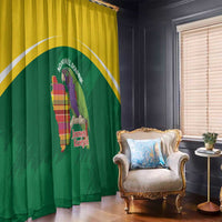 Komwel Donmnik Jounen Kweyol Window Curtain Dominica Creole Day Imperial Amazon - Wonder Print Shop