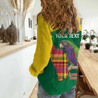 Personalized Komwel Donmnik Jounen Kweyol Women Casual Shirt Dominica Creole Day Imperial Amazon - Wonder Print Shop