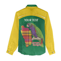 Personalized Komwel Donmnik Jounen Kweyol Women Casual Shirt Dominica Creole Day Imperial Amazon - Wonder Print Shop