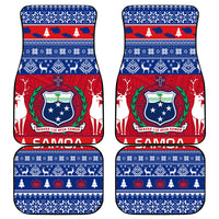 Personalised Samoa Christmas Car Mats Samoan Coat Of Arms Manuia Le Kirisimas - Wonder Print Shop