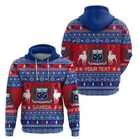 Personalised Samoa Christmas Hoodie Samoan Coat Of Arms Manuia Le Kirisimas - Wonder Print Shop