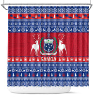 personalised-samoa-christmas-shower-curtain-samoan-coat-of-arms-manuia-le-kirisimas
