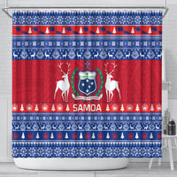 personalised-samoa-christmas-shower-curtain-samoan-coat-of-arms-manuia-le-kirisimas