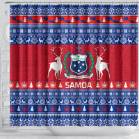 personalised-samoa-christmas-shower-curtain-samoan-coat-of-arms-manuia-le-kirisimas