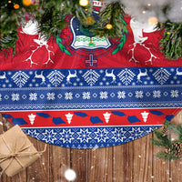 Samoa Christmas Tree Skirt Samoan Coat Of Arms Manuia Le Kirisimas - Wonder Print Shop