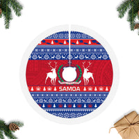Samoa Christmas Tree Skirt Samoan Coat Of Arms Manuia Le Kirisimas - Wonder Print Shop